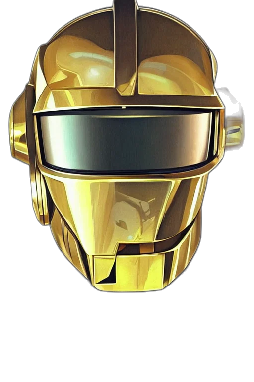 mask, robot, jewelry, 3d render transparent PNG cut-out