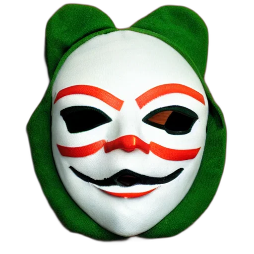 mask, face, hat, 3d render transparent PNG cut-out