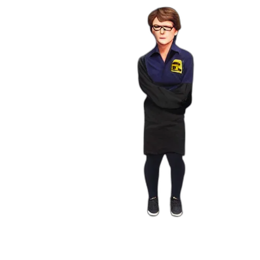 staff, jacket, dress, cartoon transparent PNG cut-out