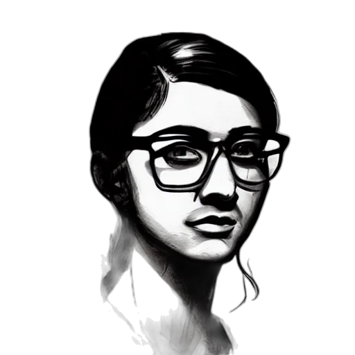 face, staff, crown, pencil sketch transparent PNG cut-out