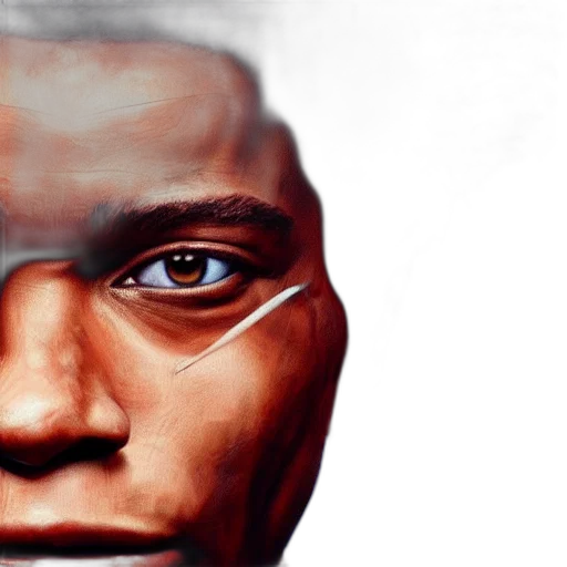 face, photorealistic, comic book art, concept art transparent PNG cut-out