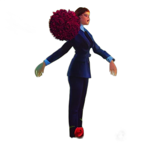 staff, umbrella, hat, jacket transparent PNG cut-out