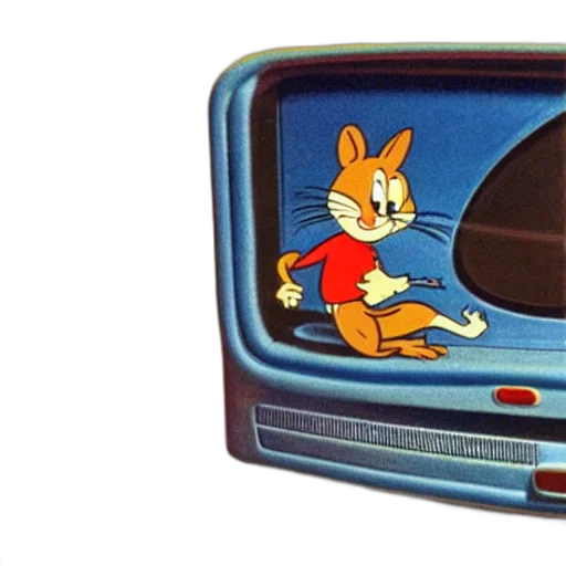 cartoon, outer space, tom, jerry transparent PNG cut-out
