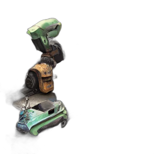 robot, shoes, weapon, car transparent PNG cut-out