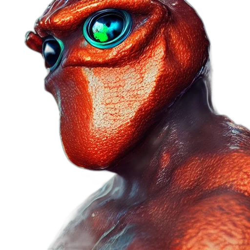 creature, animal, robot, face transparent PNG cut-out