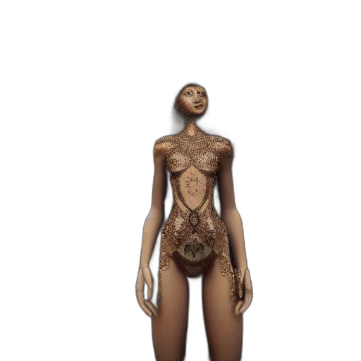 dress, jewelry, mask, creature transparent PNG cut-out