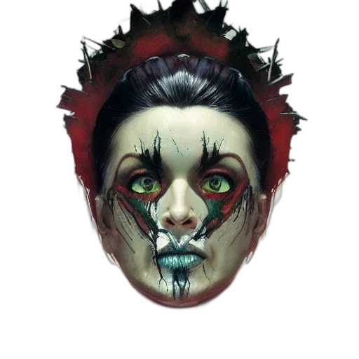 mask, face, creature, crown transparent PNG cut-out