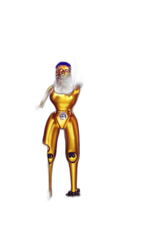 robot, staff, 3d render, concept art transparent PNG cut-out