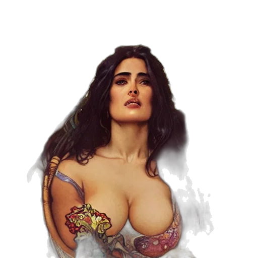 jewelry, dress, face, fantasy art transparent PNG cut-out