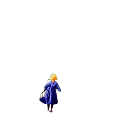 dress, jacket, staff, robot transparent PNG cut-out