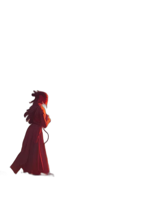 dress, dragon, staff, sword transparent PNG cut-out