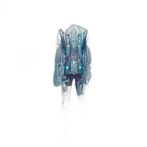 creature, jacket, mask, dress transparent PNG cut-out