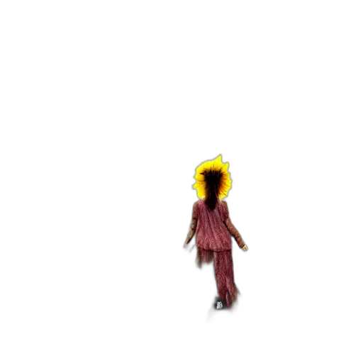 hair, creature, staff, animal transparent PNG cut-out