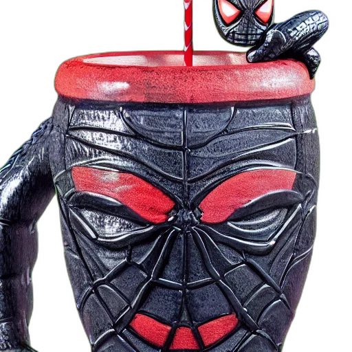 mask, bottle, comic book art, closeup transparent PNG cut-out