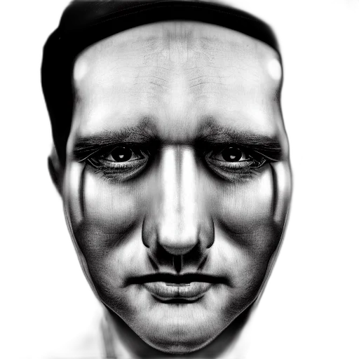 face, mask, robot, creature transparent PNG cut-out