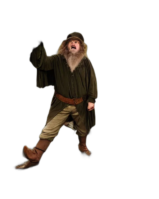 staff, jacket, hat, creature transparent PNG cut-out