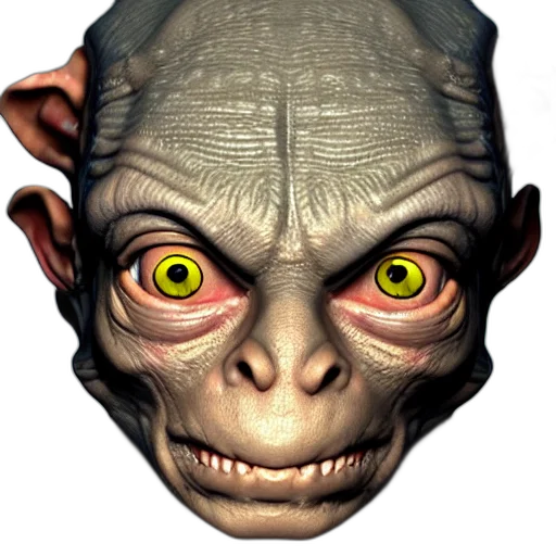 face, mask, creature, staff transparent PNG cut-out