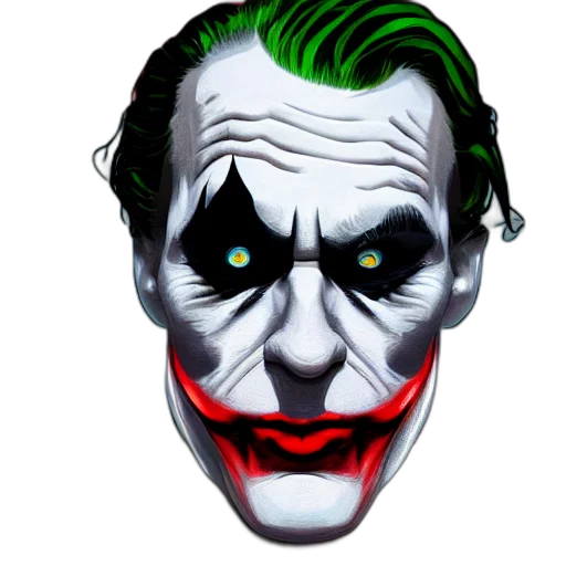 face, mask, comic book art, photorealistic transparent PNG cut-out