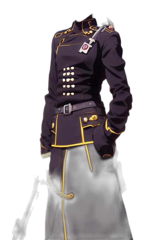 jacket, staff, crown, weapon transparent PNG cut-out