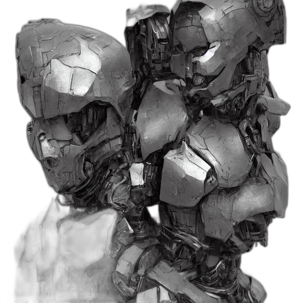 mask, robot, crown, face transparent PNG cut-out