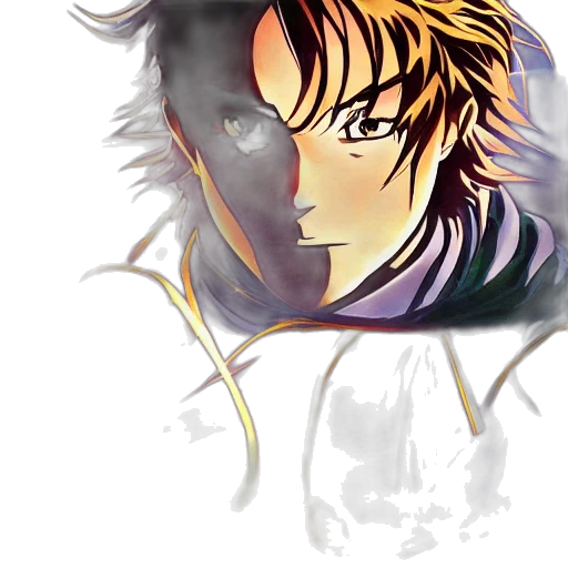 face, anime, photorealistic, watercolor transparent PNG cut-out