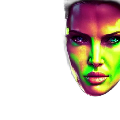 face, mask, photorealistic, 3d render transparent PNG cut-out