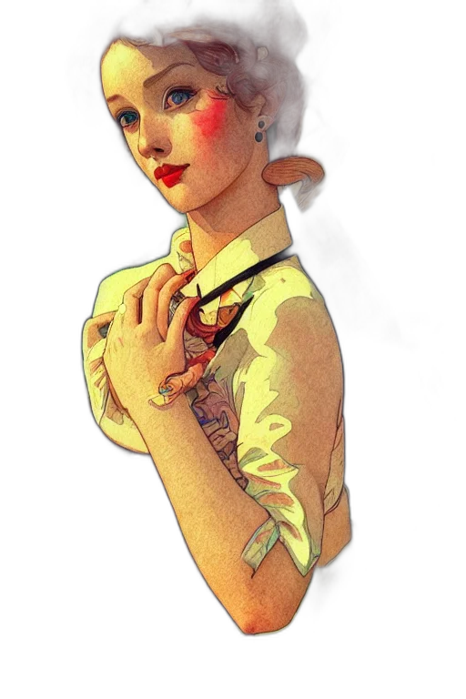 dress, jewelry, staff, concept art transparent PNG cut-out