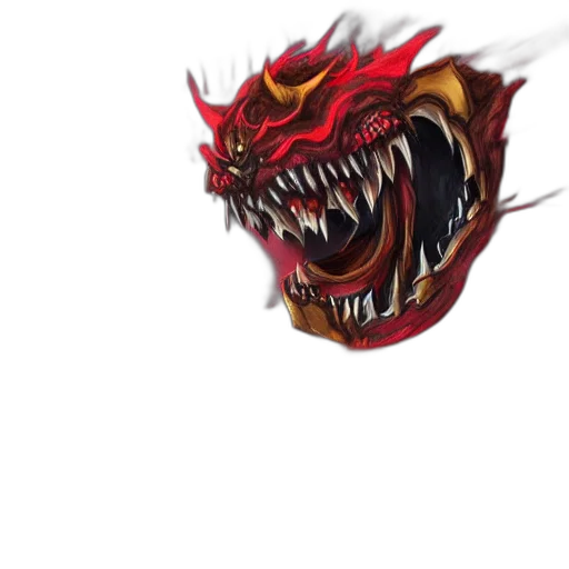 dragon, mask, creature, face transparent PNG cut-out