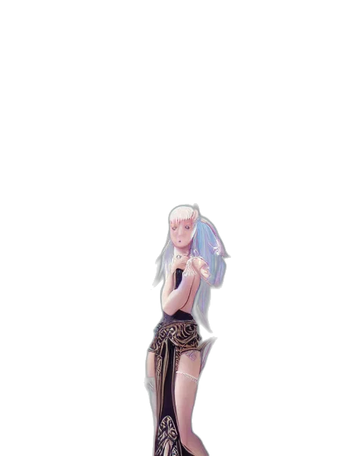 creature, robot, dress, staff transparent PNG cut-out