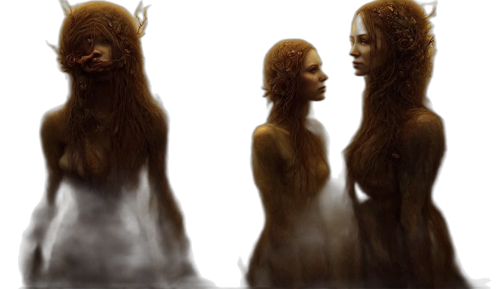 hair, creature, concept art, fantasy art transparent PNG cut-out