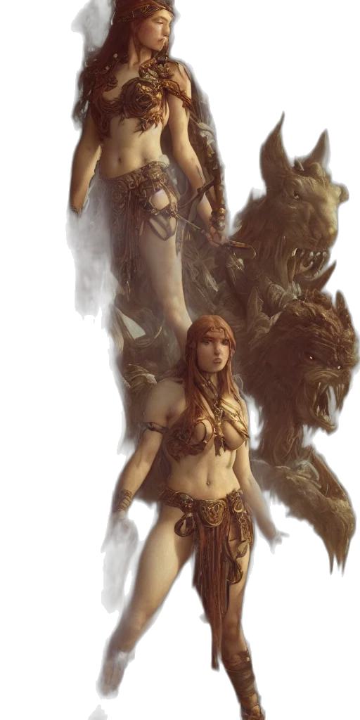 dragon, staff, creature, fantasy art transparent PNG cut-out