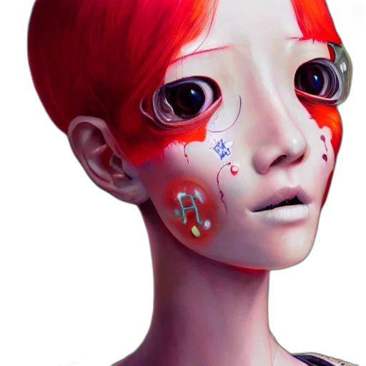 mask, face, robot, creature transparent PNG cut-out