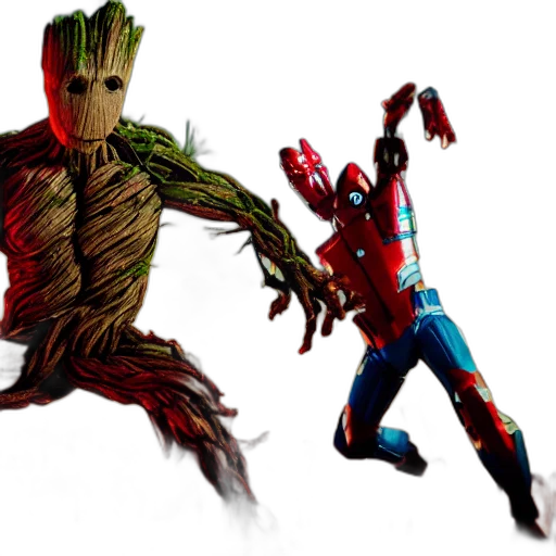 concept art, comic book art, 3d render, pixel art transparent PNG cut-out