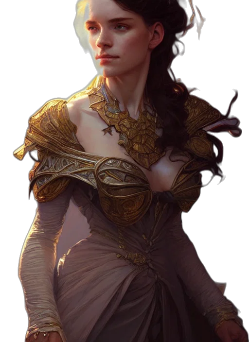 dress, jewelry, crown, dragon transparent PNG cut-out