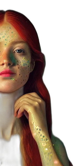 mask, face, jewelry, photorealistic transparent PNG cut-out