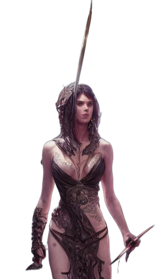 sword, staff, dress, weapon transparent PNG cut-out
