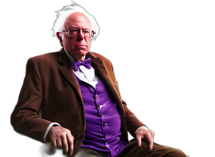 concept art, 3d render, photorealistic, bernie transparent PNG cut-out