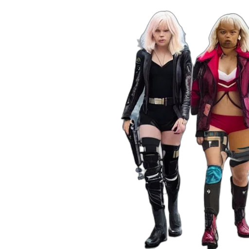 cyberpunk, concept art, film, still transparent PNG cut-out