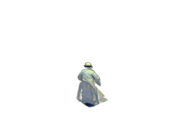 dress, hat, umbrella, robot transparent PNG cut-out
