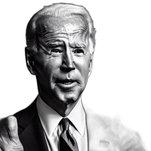 photorealistic, cartoon, joe, biden transparent PNG cut-out