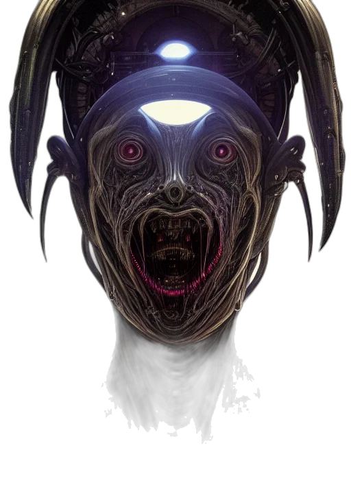 mask, creature, face, staff transparent PNG cut-out