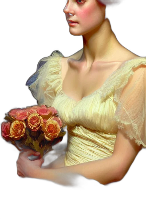 dress, flower, crown, jewelry transparent PNG cut-out