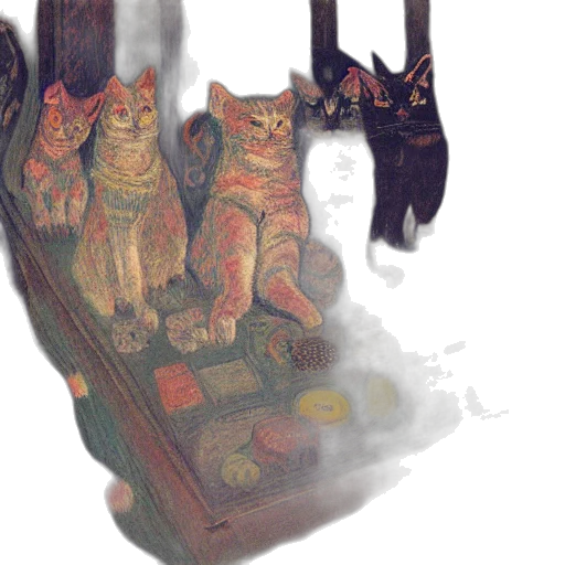 concept art, fantasy art, watercolor, pixel art transparent PNG cut-out