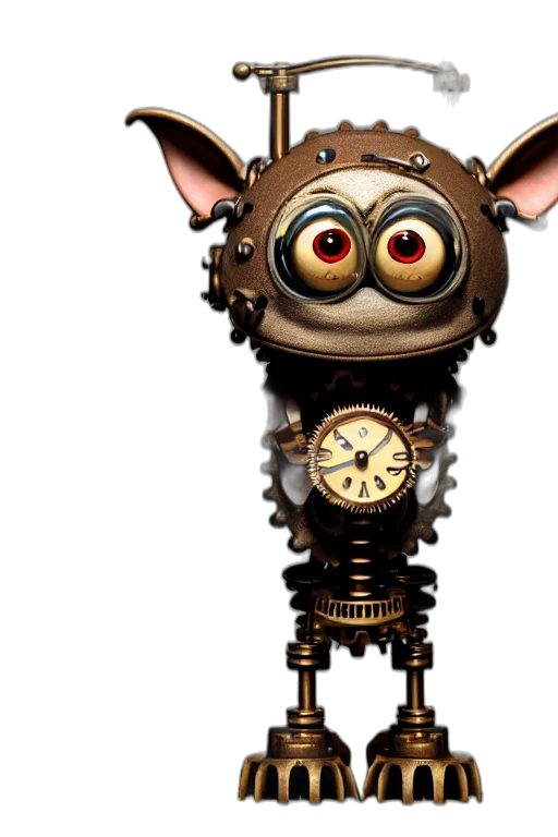 robot, staff, mask, 3d render transparent PNG cut-out