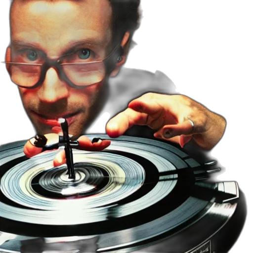 satan, hand, record, spinning transparent PNG cut-out