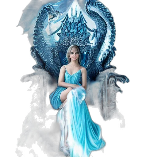 dragon, dress, fantasy art, concept art transparent PNG cut-out