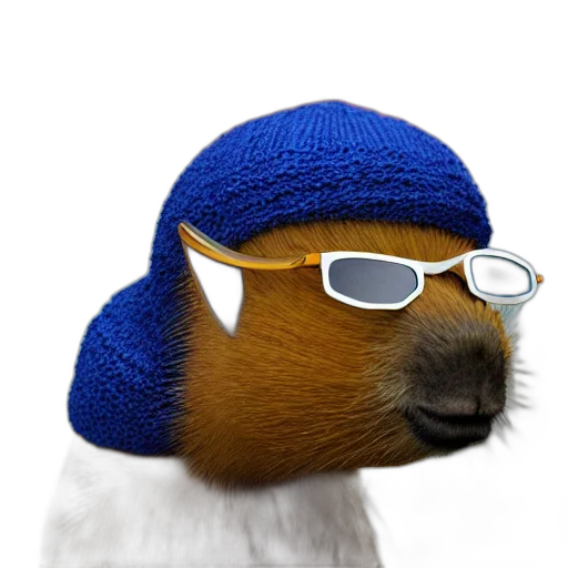 hat, animal, jacket, staff transparent PNG cut-out