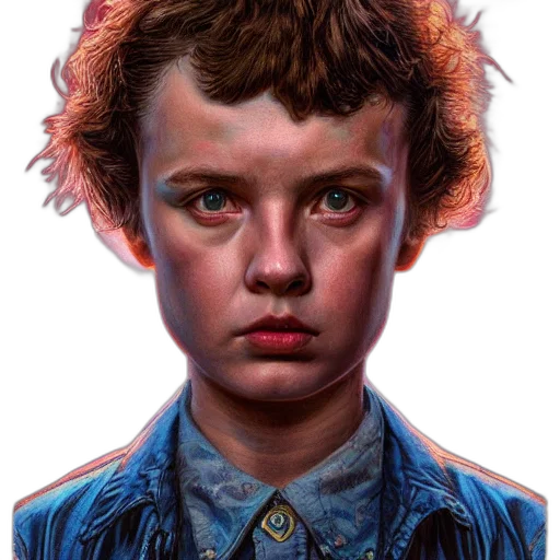 face, jacket, hair, creature transparent PNG cut-out