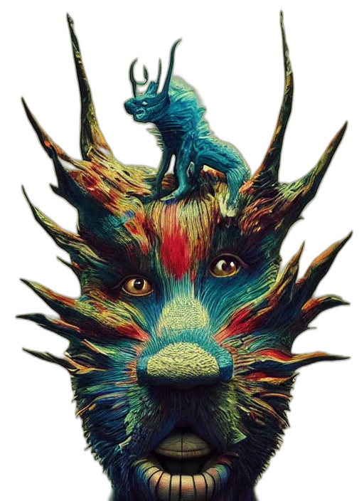 mask, creature, dragon, animal transparent PNG cut-out