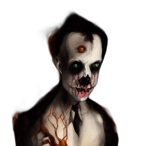 face, creature, mask, concept art transparent PNG cut-out